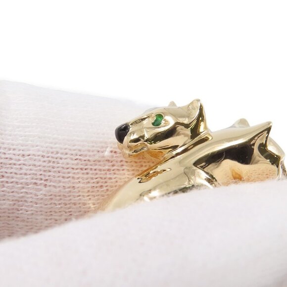 CARTIER PANTHERE Kozari Ring Size 54/#14 18K Yellow Gold - Picture 8 of 9